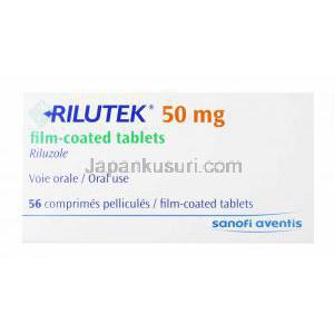 リルテック,　50mg,　フィルムコート錠,製造元：サノフィ・アベンティス,　箱表面